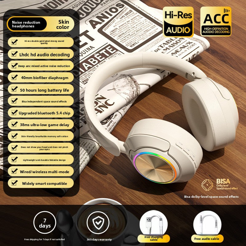 Active Noise Cancelling Gaming Headset – Wireless Bluetooth ANC 2026