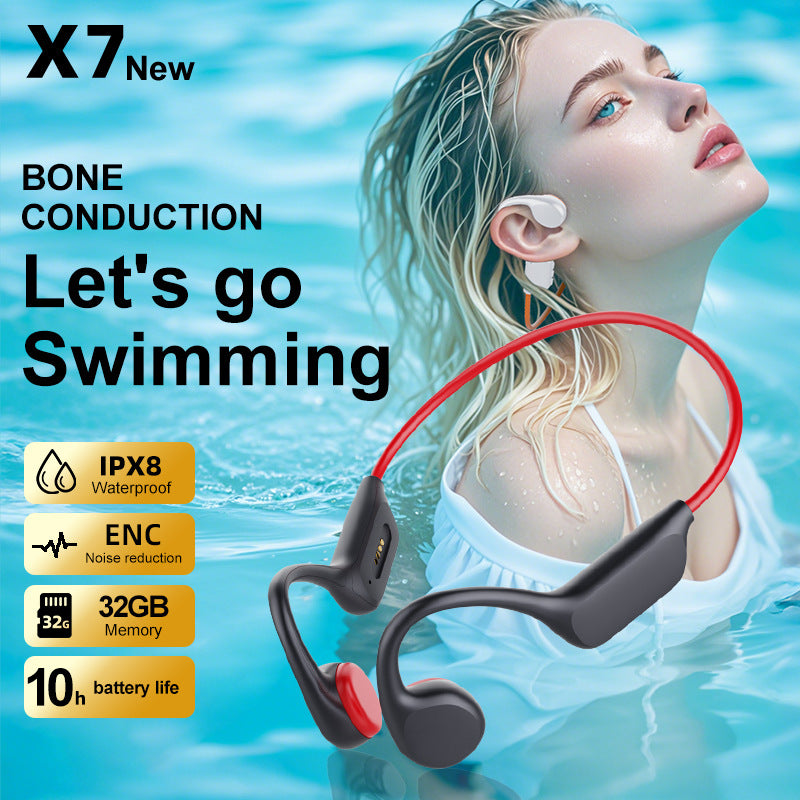 Wireless Bone Conduction Headphones – IPX Waterproof Open-Ear 2026
