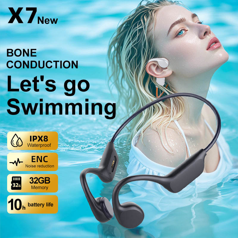 Wireless Bone Conduction Headphones – IPX Waterproof Open-Ear 2026