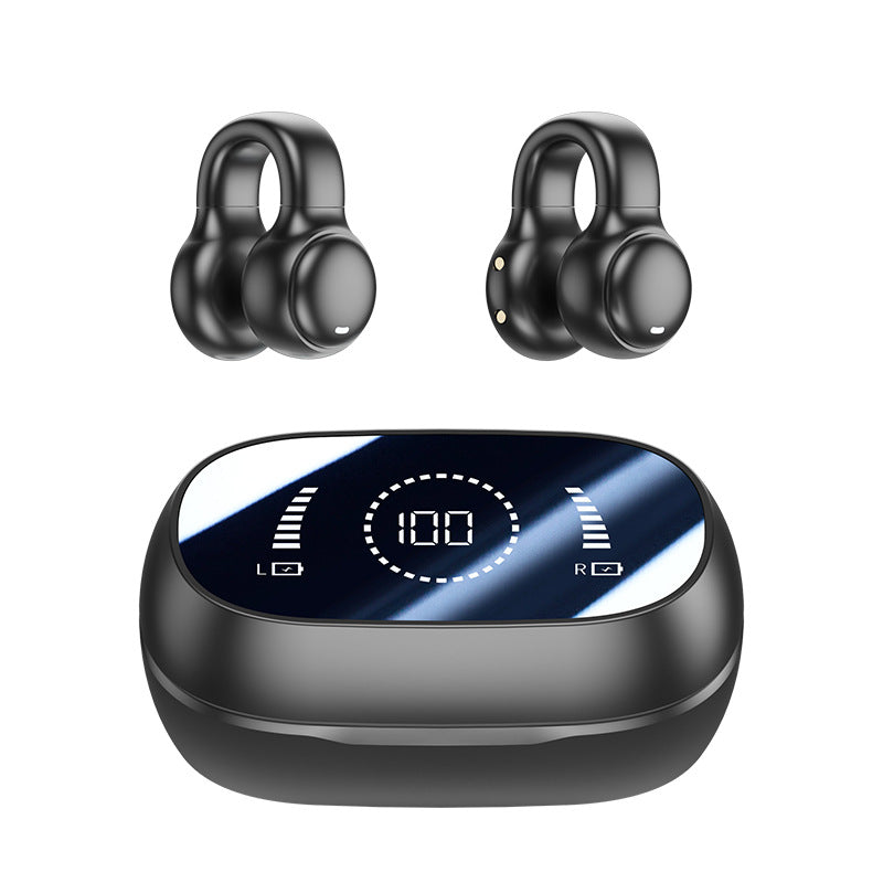 Ear Clip Bone Conduction Bluetooth Headphones – Open-Ear Clip-On 2026