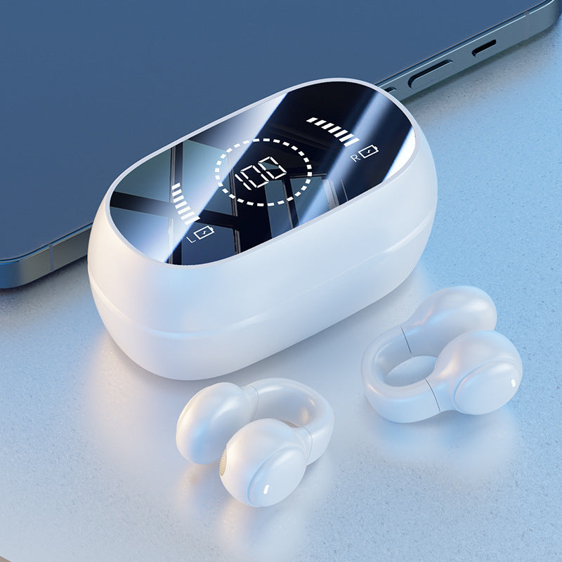 Ear Clip Bone Conduction Bluetooth Headphones – Open-Ear Clip-On 2026
