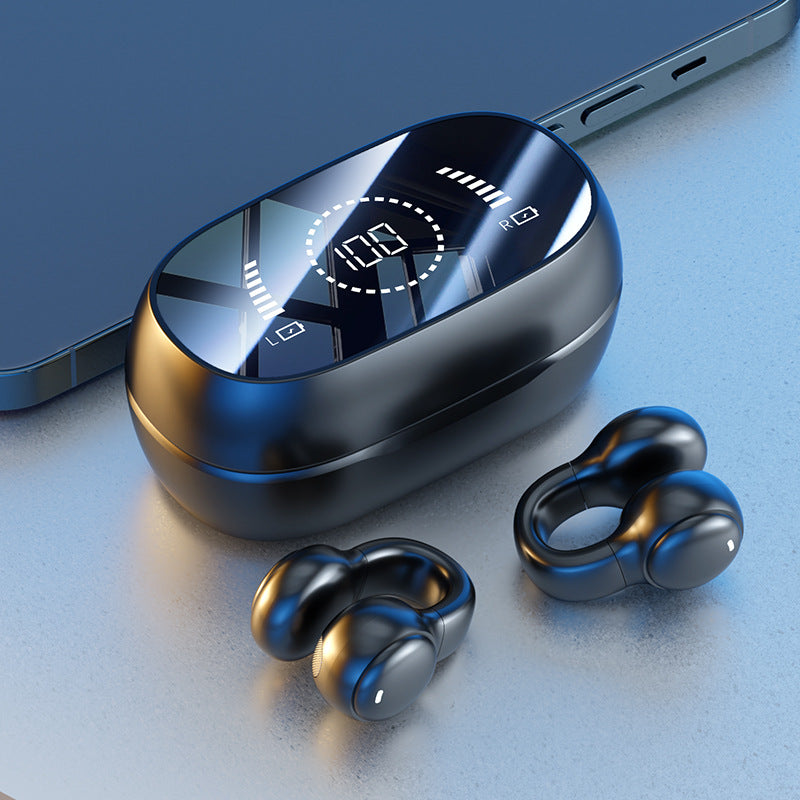 Ear Clip Bone Conduction Bluetooth Headphones – Open-Ear Clip-On 2026